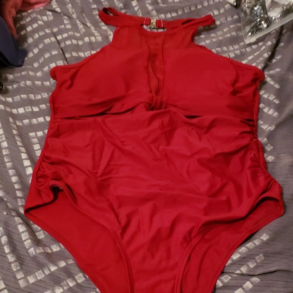 Swimwear one piece red